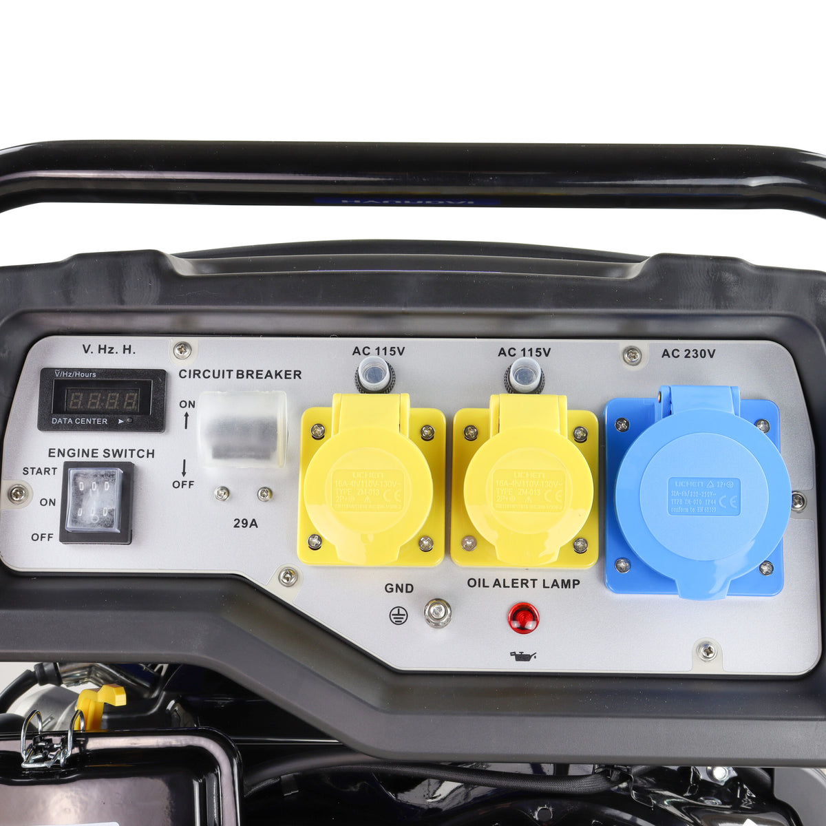 Hyundai HY9000LEk-2 Petrol Generator 7kW / 8.75kVa* Recoil & Electric Start