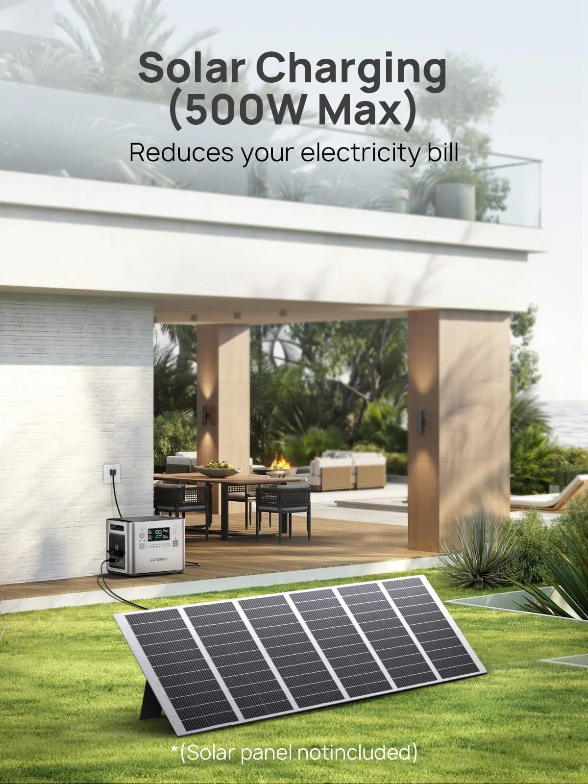 2048WH 2400W Portable Power Station – LiFePO4 Battery Solar Generator for Home Backup & Camping