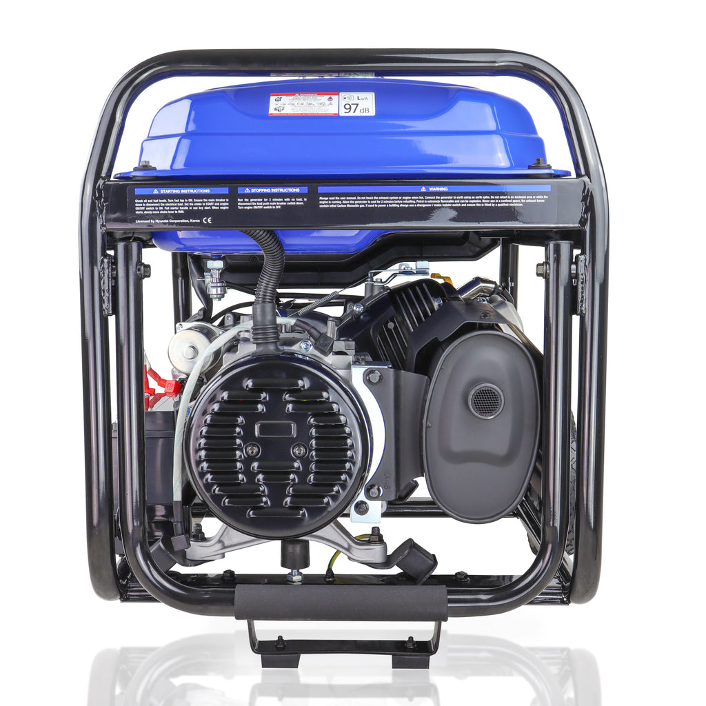 Hyundai HY9000LEk-2 Petrol Generator 7kW / 8.75kVa* Recoil & Electric Start