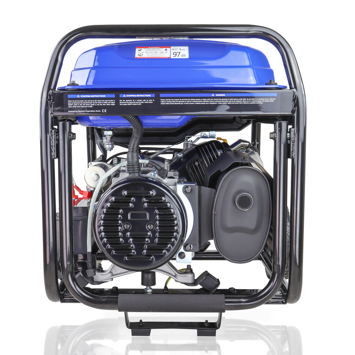 Hyundai HY9000LEk-2 Petrol Generator 7kW / 8.75kVa* Recoil & Electric Start