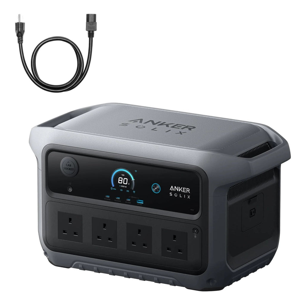 2048WH 2400W Portable Power Station – Solar Generator for Home Backup & Camping
