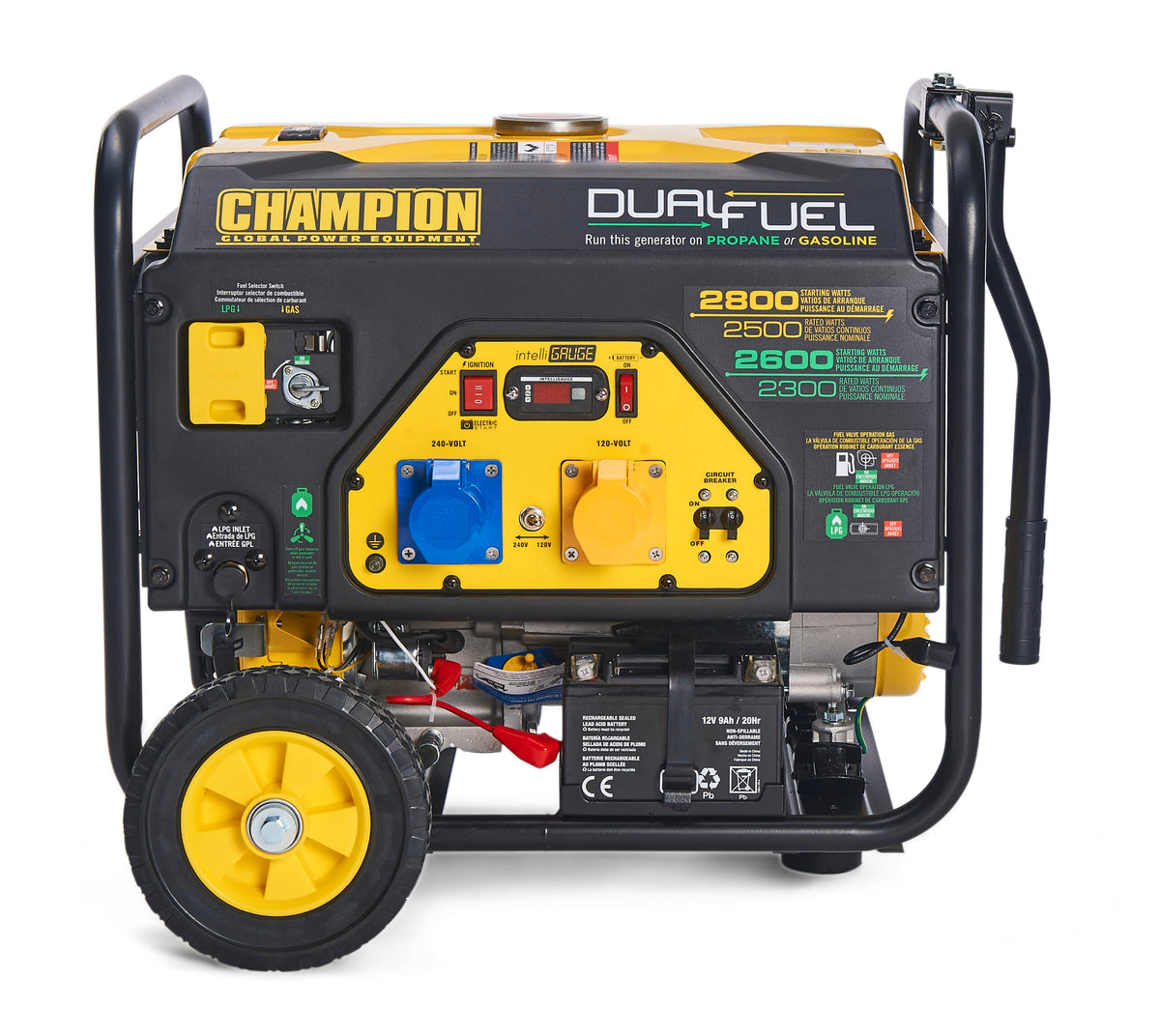 Champion 2800 Watt Dual Fuel Generator With Electric Start Champion Cpg3500E2-Df