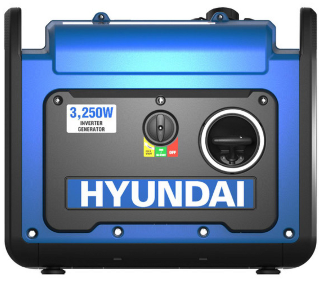 Hyundai 3200W / 3.2kW Petrol Inverter Generator, Pure Sine Wave Output, Lightweight, Quiet with Electric Start | HY3250SEi