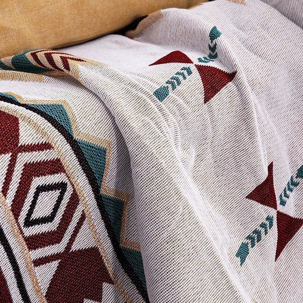 Boho Patterned Sofa Blanket | Cozy Decorative Comfort