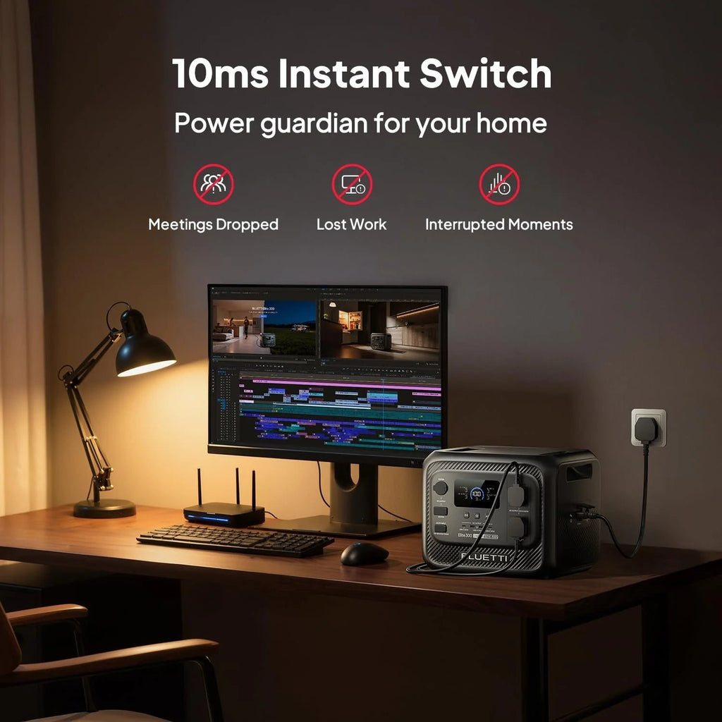 3014.4WH 3014.4W Portable Power Station – LiFePO4 Battery for Home Backup & Camping