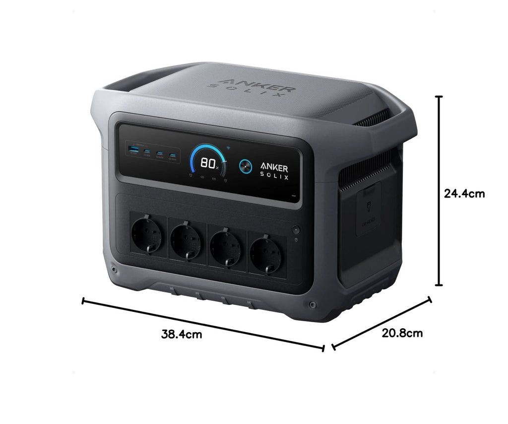 1024WH 2000W Portable Power Station – Solar Generator with UPS for Home Backup & Camping