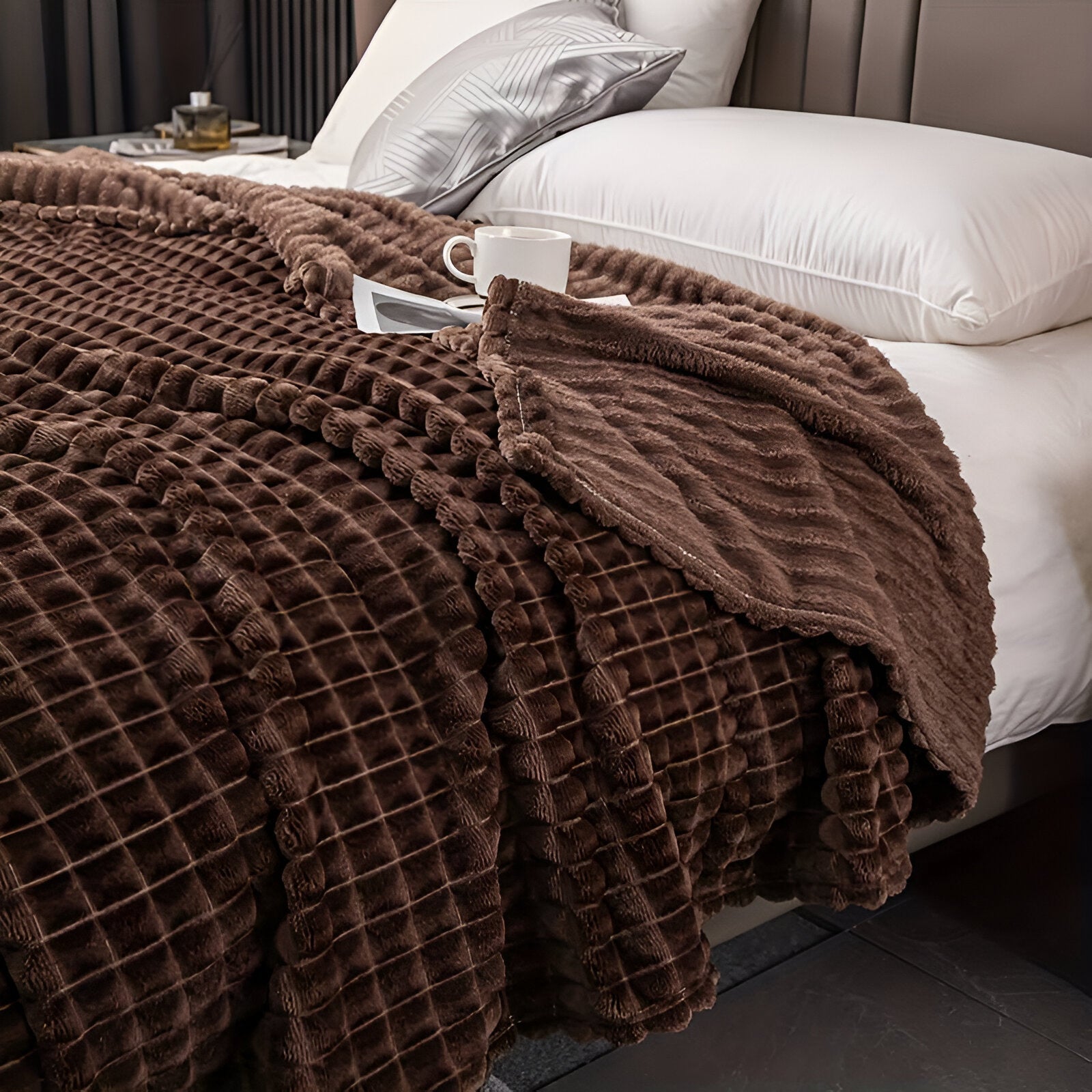 Textured Weighted Blanket | King Size Cozy Comfort