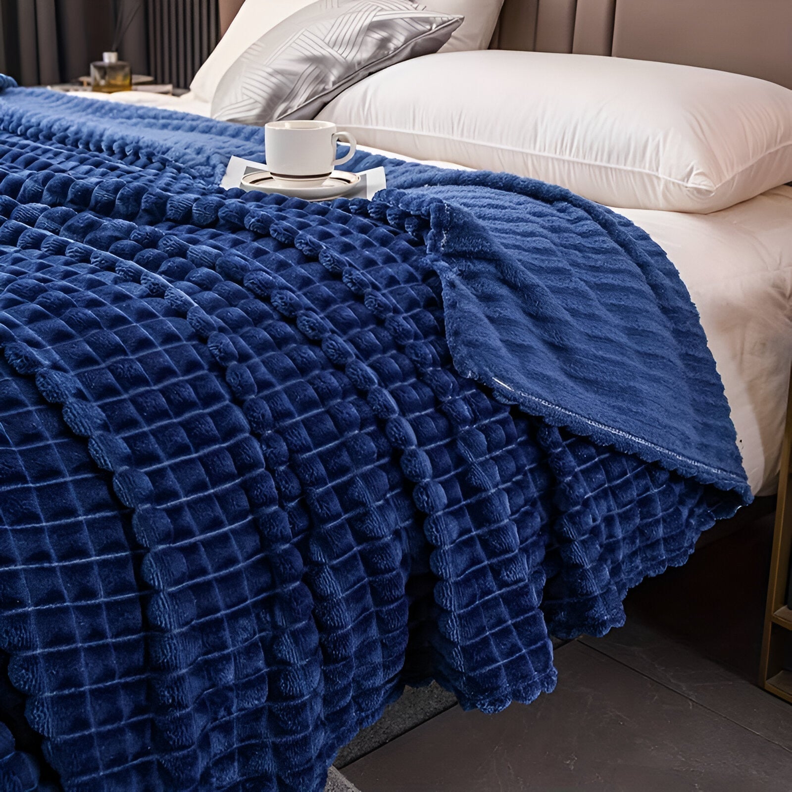 Textured Weighted Blanket | King Size Cozy Comfort