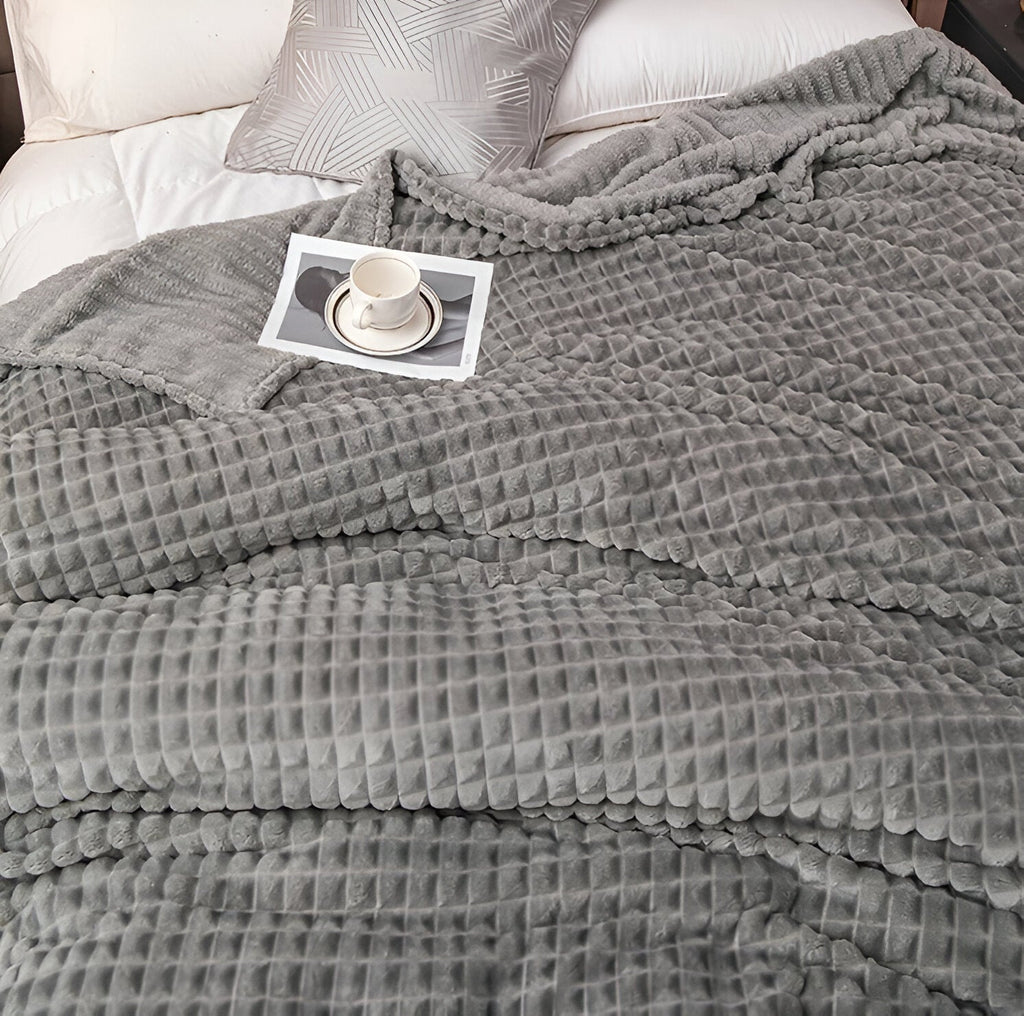 Textured Weighted Blanket | King Size Cozy Comfort