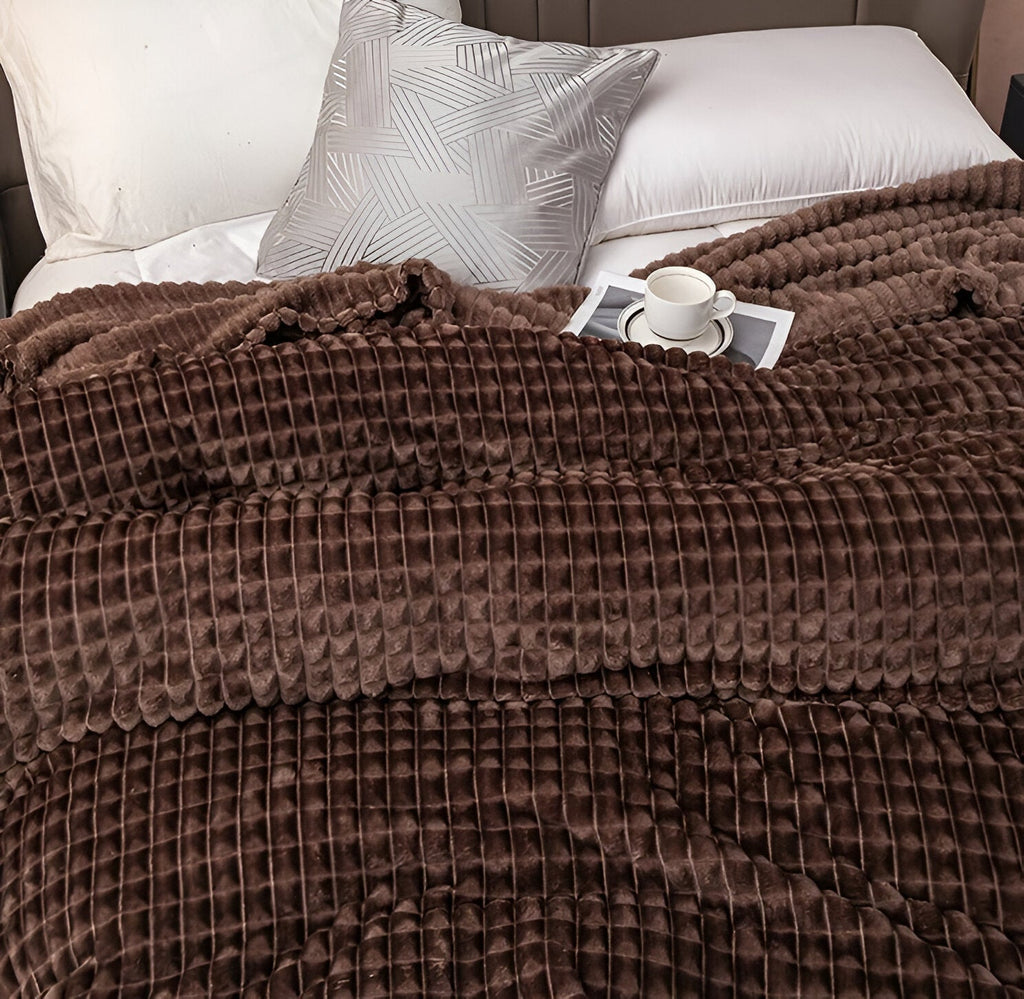 Textured Weighted Blanket | King Size Cozy Comfort