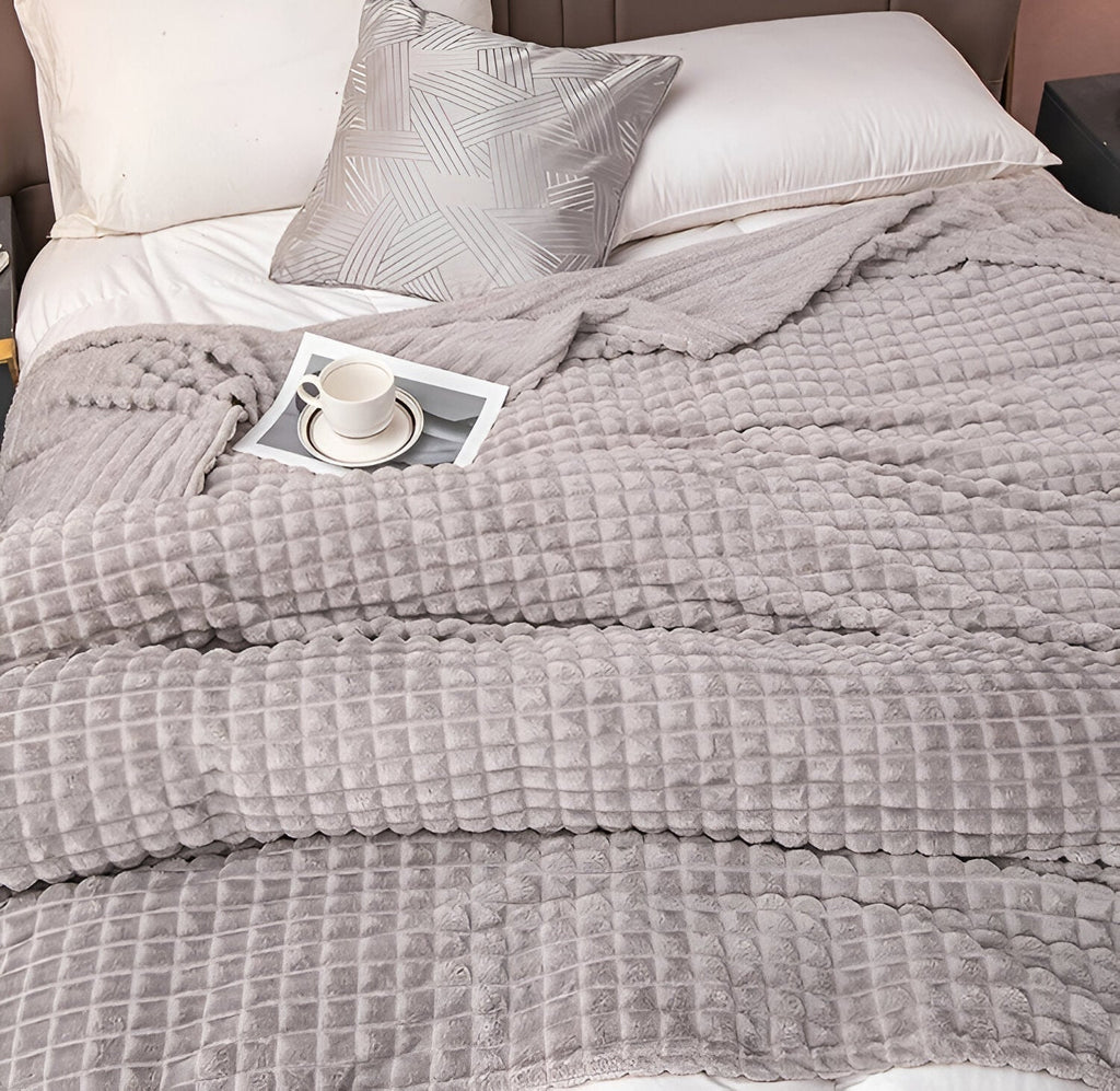 Textured Weighted Blanket | King Size Cozy Comfort