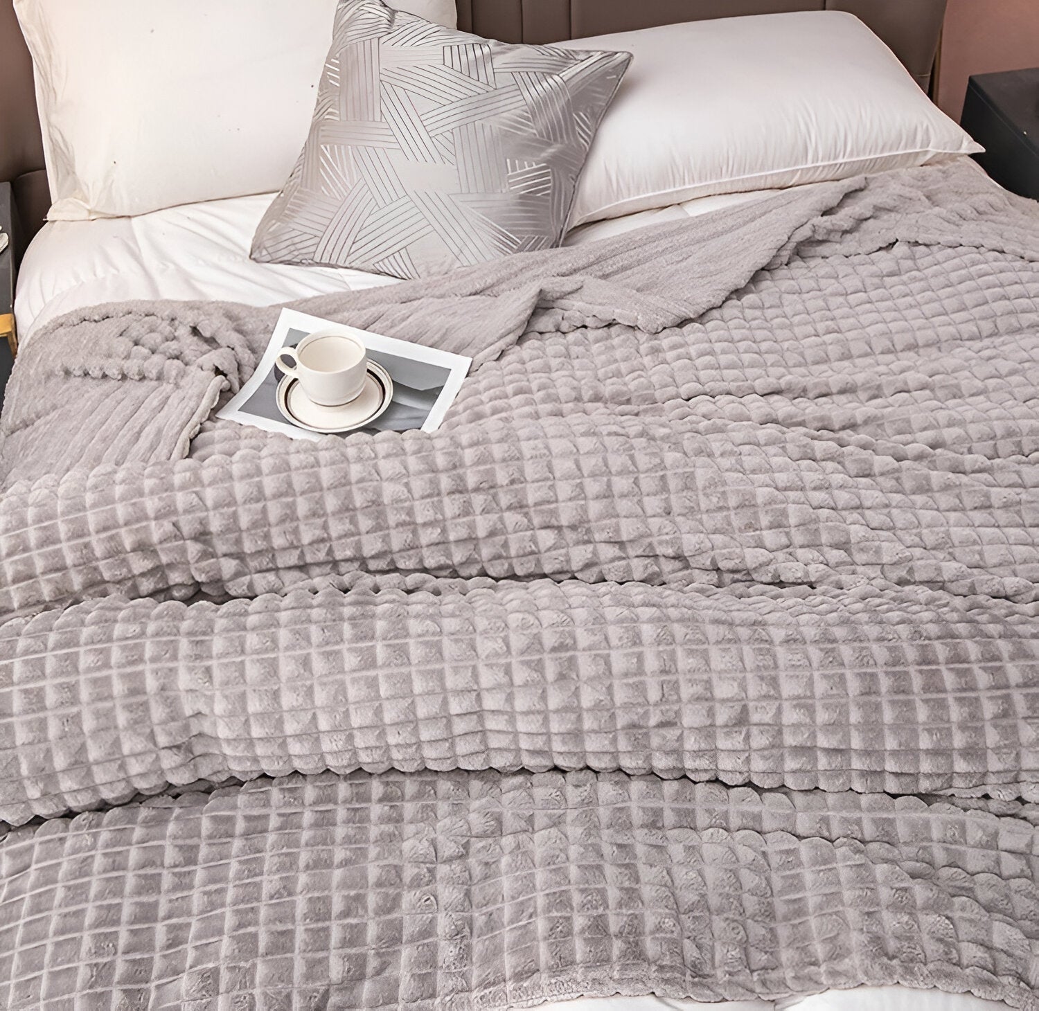 Textured Weighted Blanket | King Size Cozy Comfort