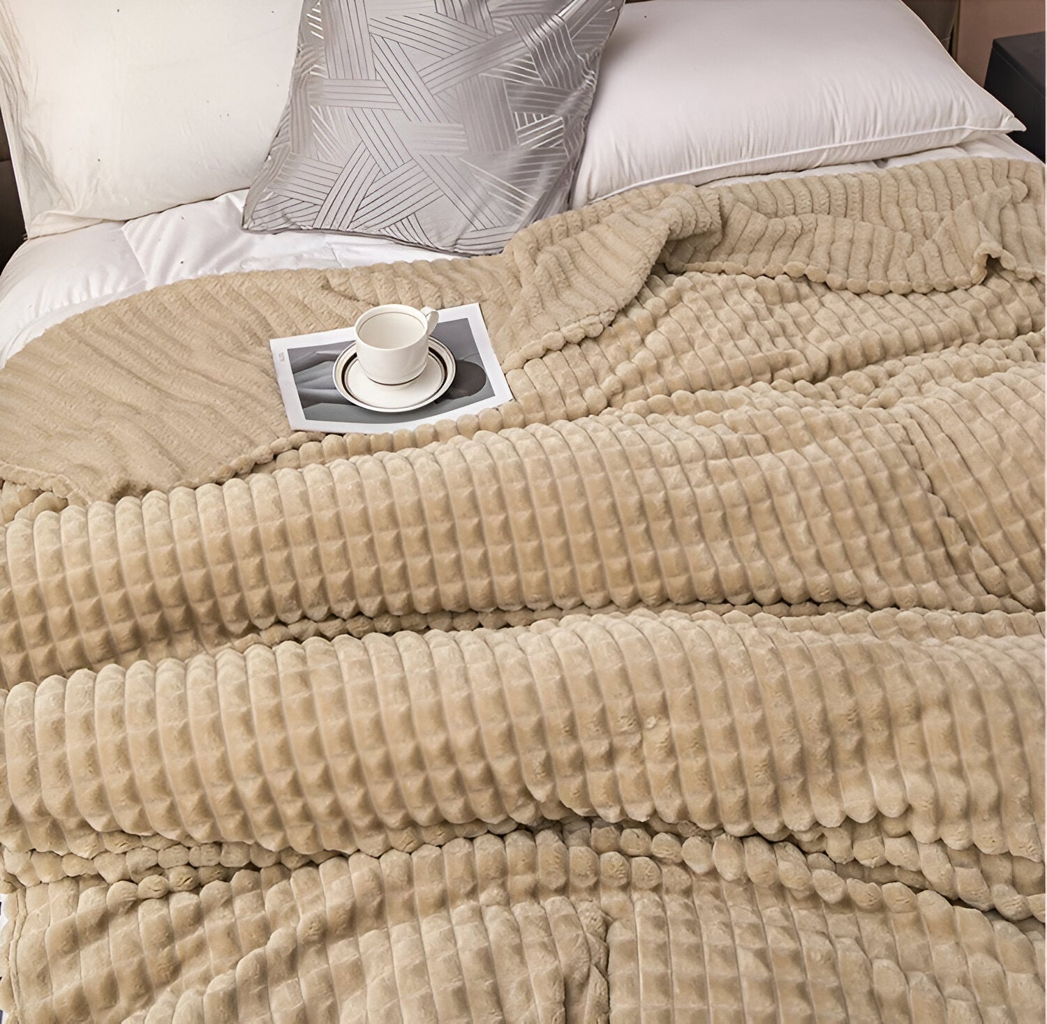 Textured Weighted Blanket | King Size Cozy Comfort