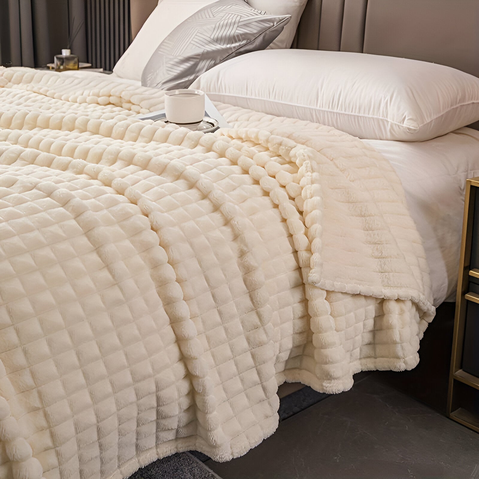 Textured Weighted Blanket | King Size Cozy Comfort