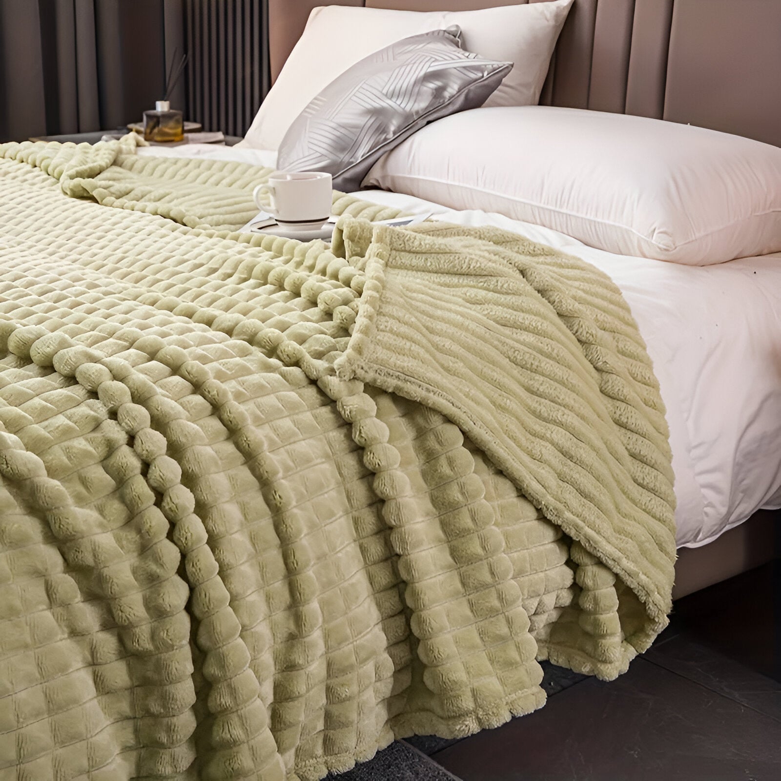 Textured Weighted Blanket | King Size Cozy Comfort