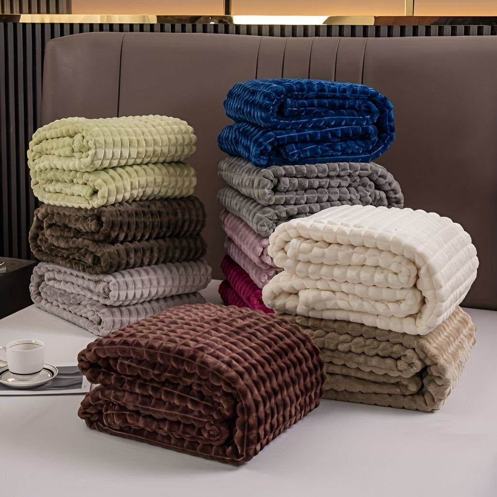 Textured Weighted Blanket | King Size Cozy Comfort