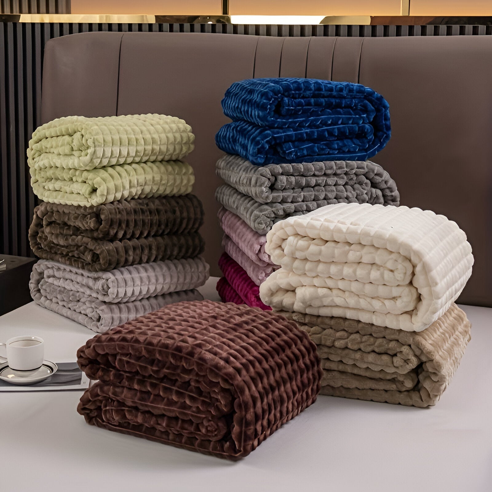 Textured Weighted Blanket | King Size Cozy Comfort
