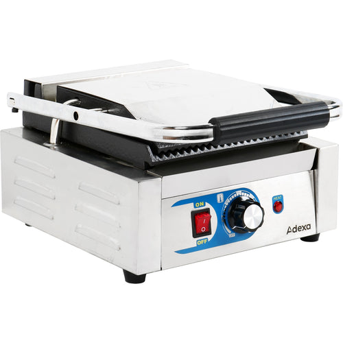 Heavy Duty Panini Contact grill Single Ribbed | Adexa MLP811