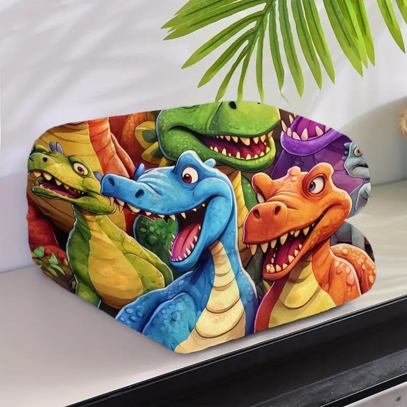 Dinosaur Blanket | Colourful Throw Blanket