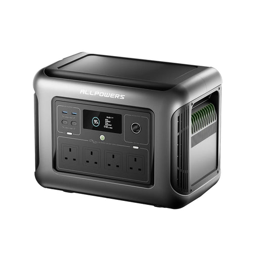 1056WH 1600W Portable Power Station – LiFePO4 Battery Solar Generator for Home Backup & Camping