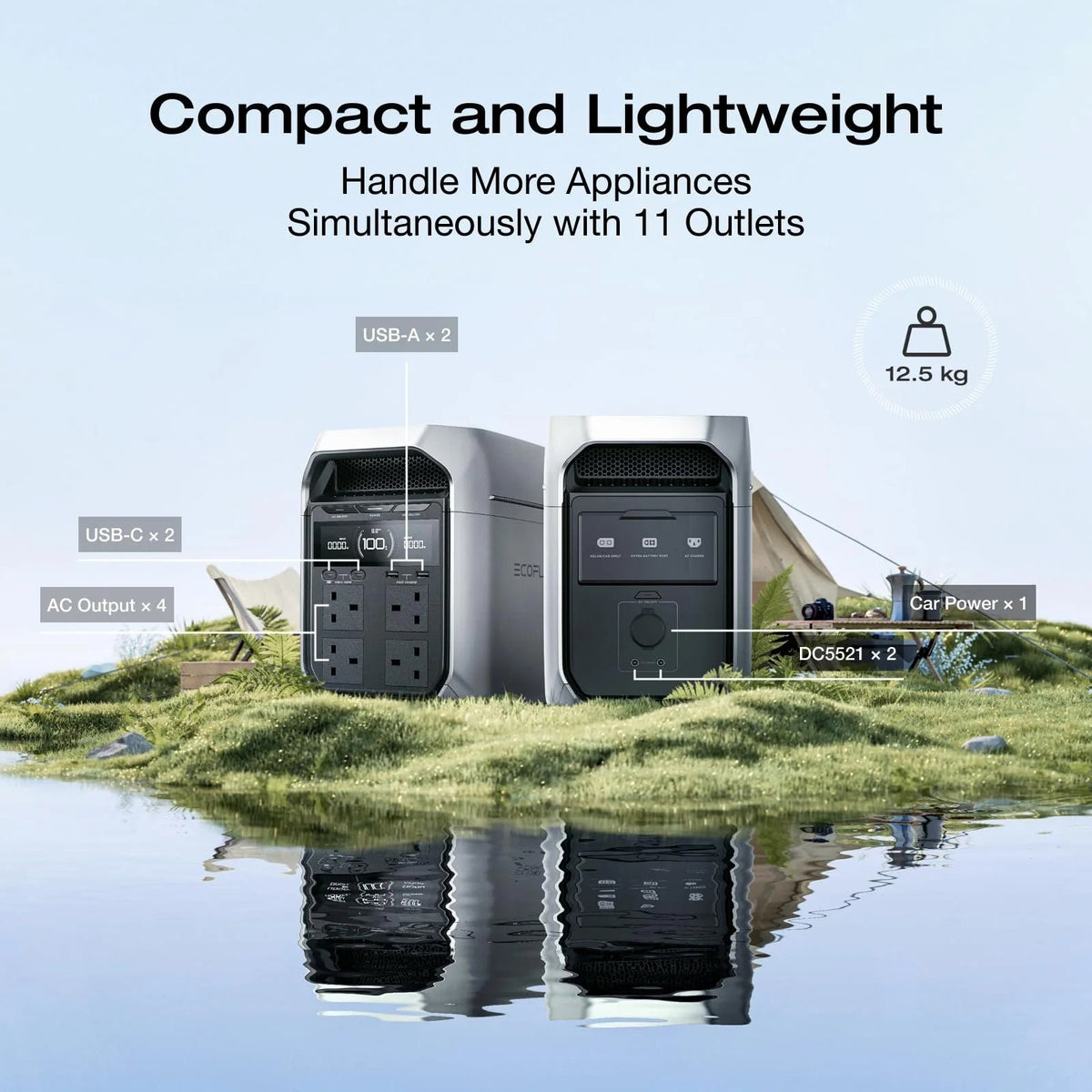 1024WH 1024W Portable Power Station – LiFePO4 Battery Solar Generator for Home Backup