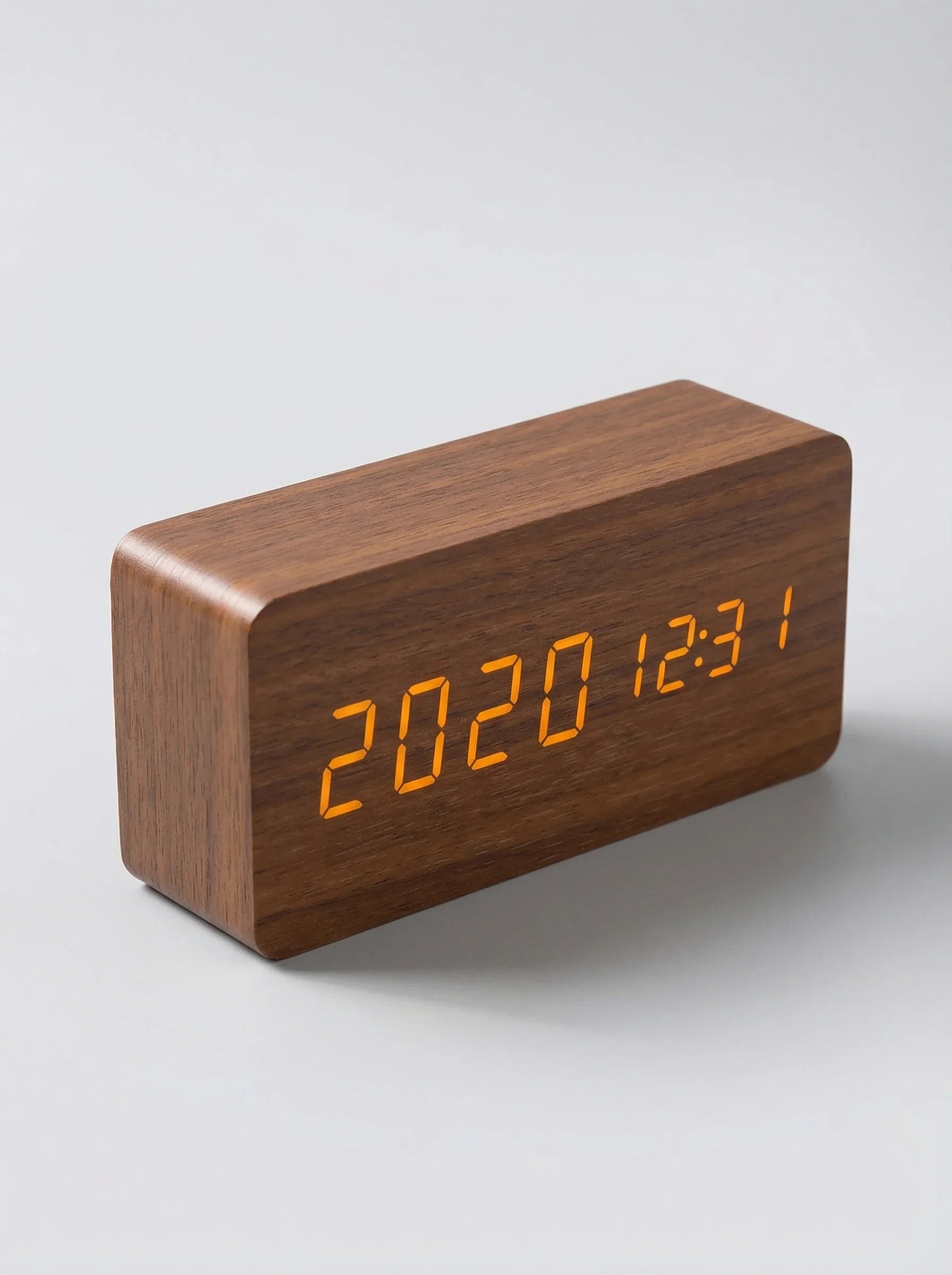 Desk Clocks | Digital Alarm Clock Wooden Style