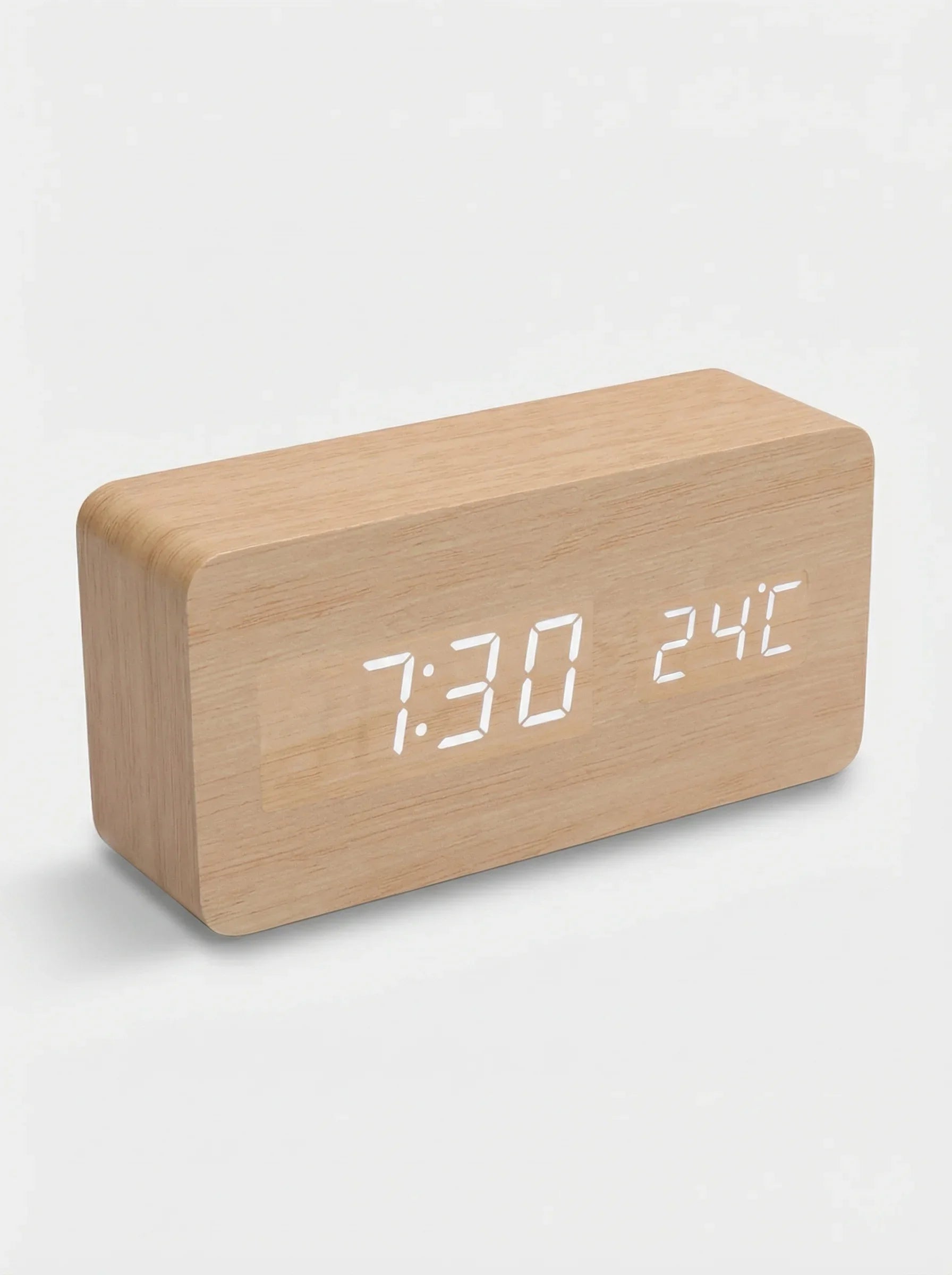 Desk Clocks | Digital Alarm Clock Wooden Style