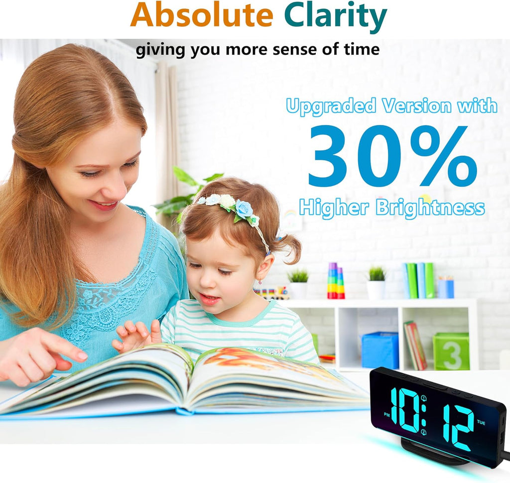 Digital Calendar Clock | Large Display Reminder Clock