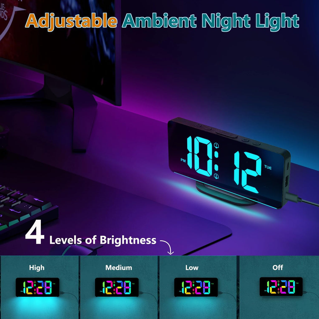 Digital Calendar Clock | Large Display Reminder Clock