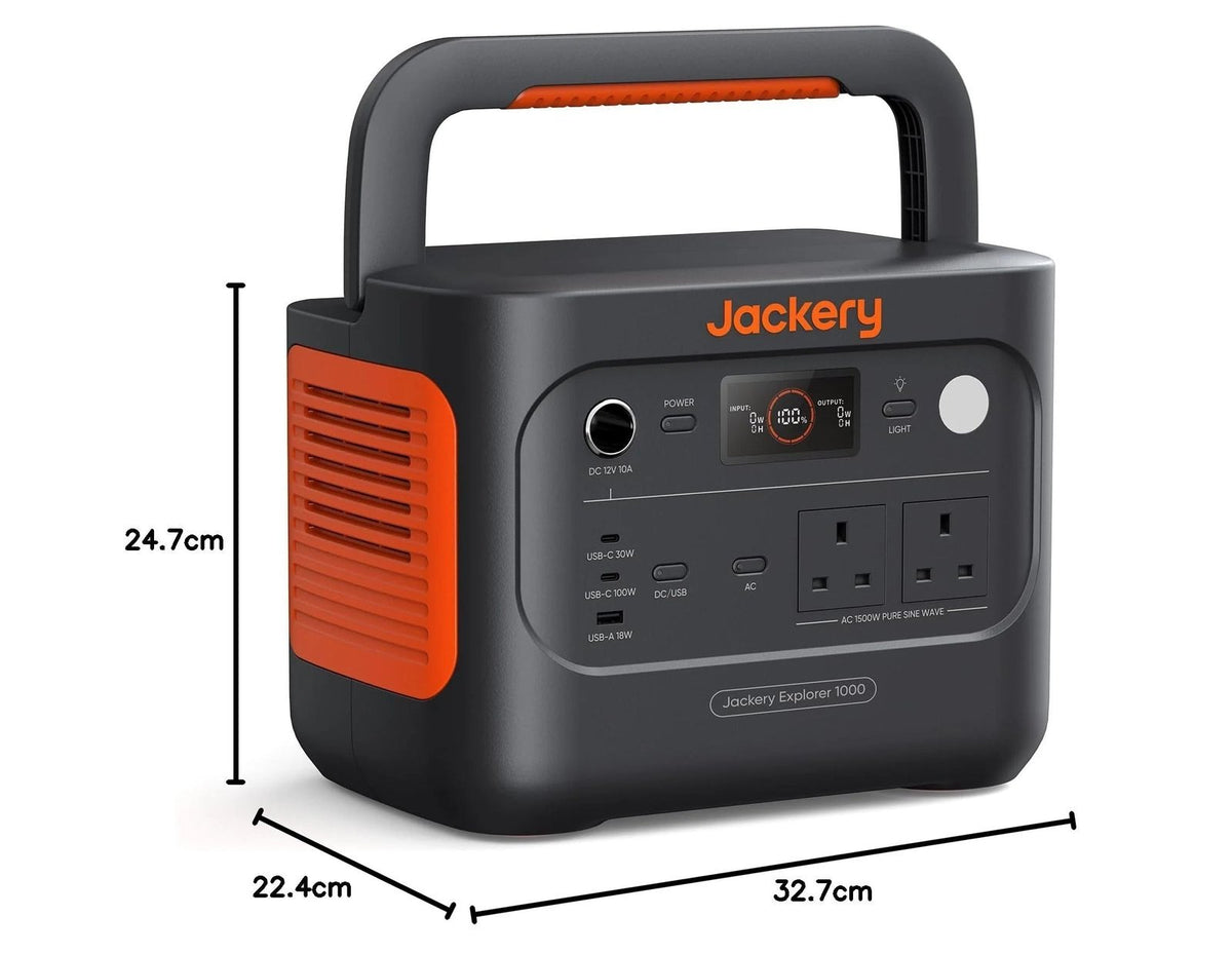 1070WH 1500W Portable Power Station – LiFePO4 Battery for Home Backup & Camping