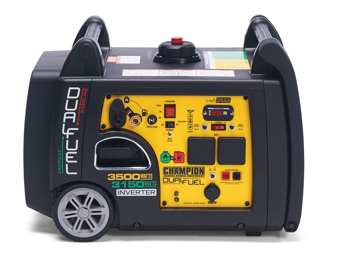 Champion 3500 Watt LPG Petrol Dual Fuel Inverter Generator 73001I-DF