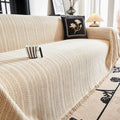 Nordic Sofa Cover | Tassel Trim