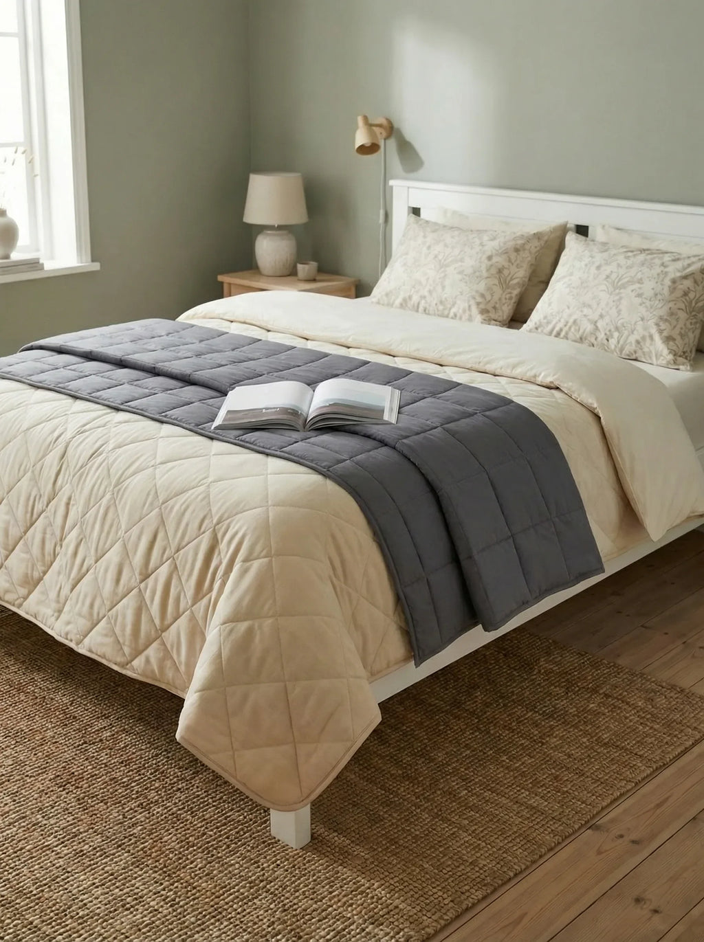 Weighted Bed Blanket | Layered Design Relaxing Comfort