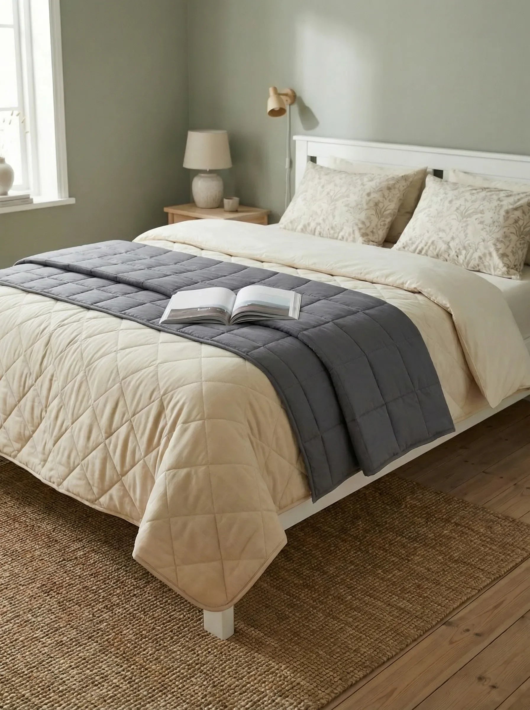 Weighted Bed Blanket | Layered Design Relaxing Comfort